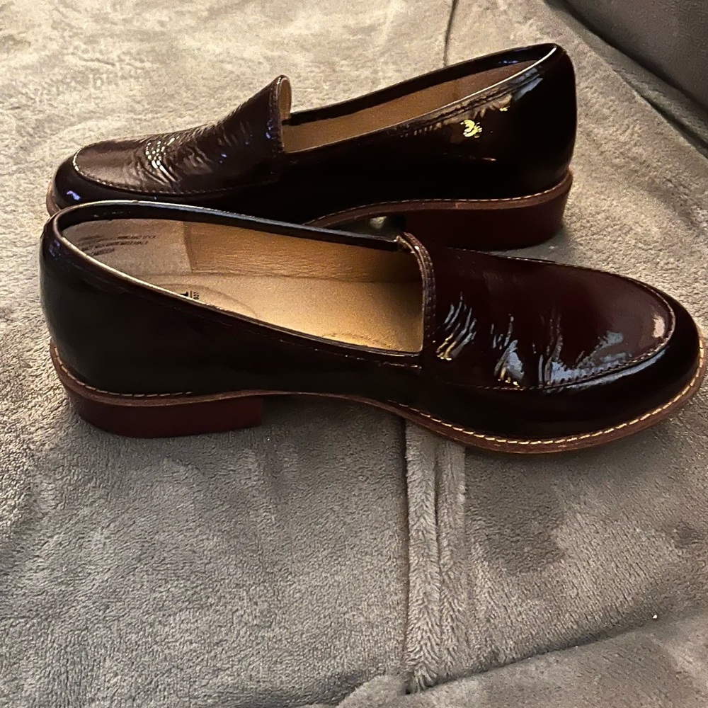 Sofft Mahogany Leather Loafers Timeless Flats